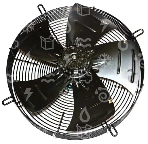 ventilátor tlačný, d = 400 mm, 3~400V, 50/60 Hz, 4 pol, EBM PAPST S4D400-AP12-43